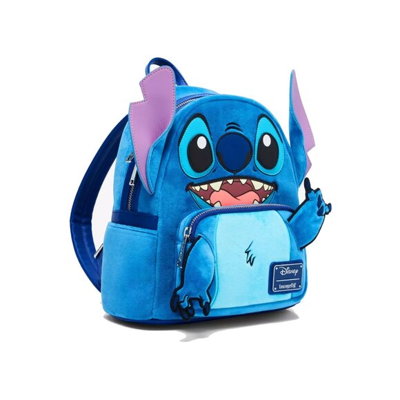 Loungefly Disney Lilo & Stitch Figural Fuzzy Stitch Mini Backpack main image 4